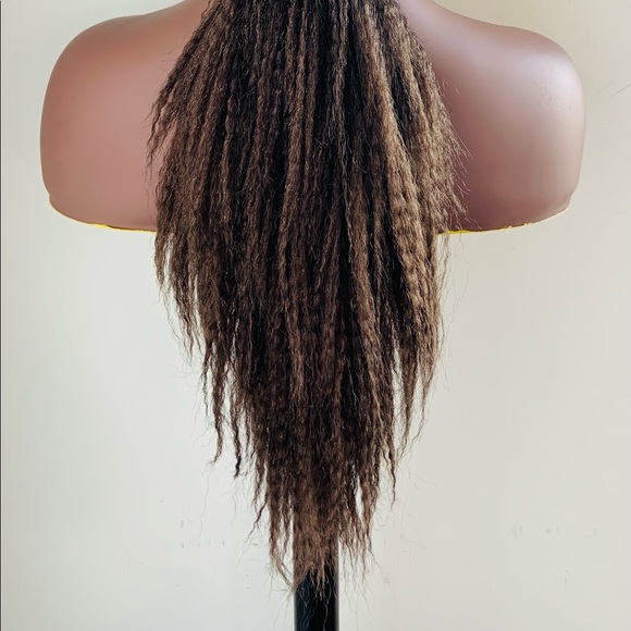 Brown 26” Unisex Dreadlock Twist Synthetic Wig - Picture 9 of 14
